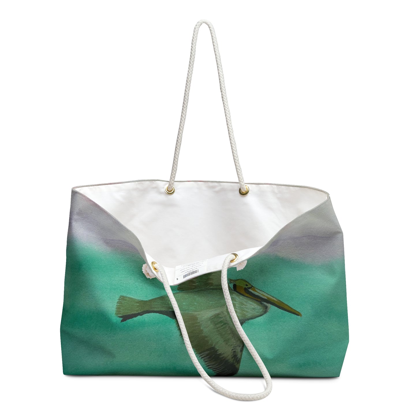 Weekender Bag - Brown Pelican Watercolor Painting