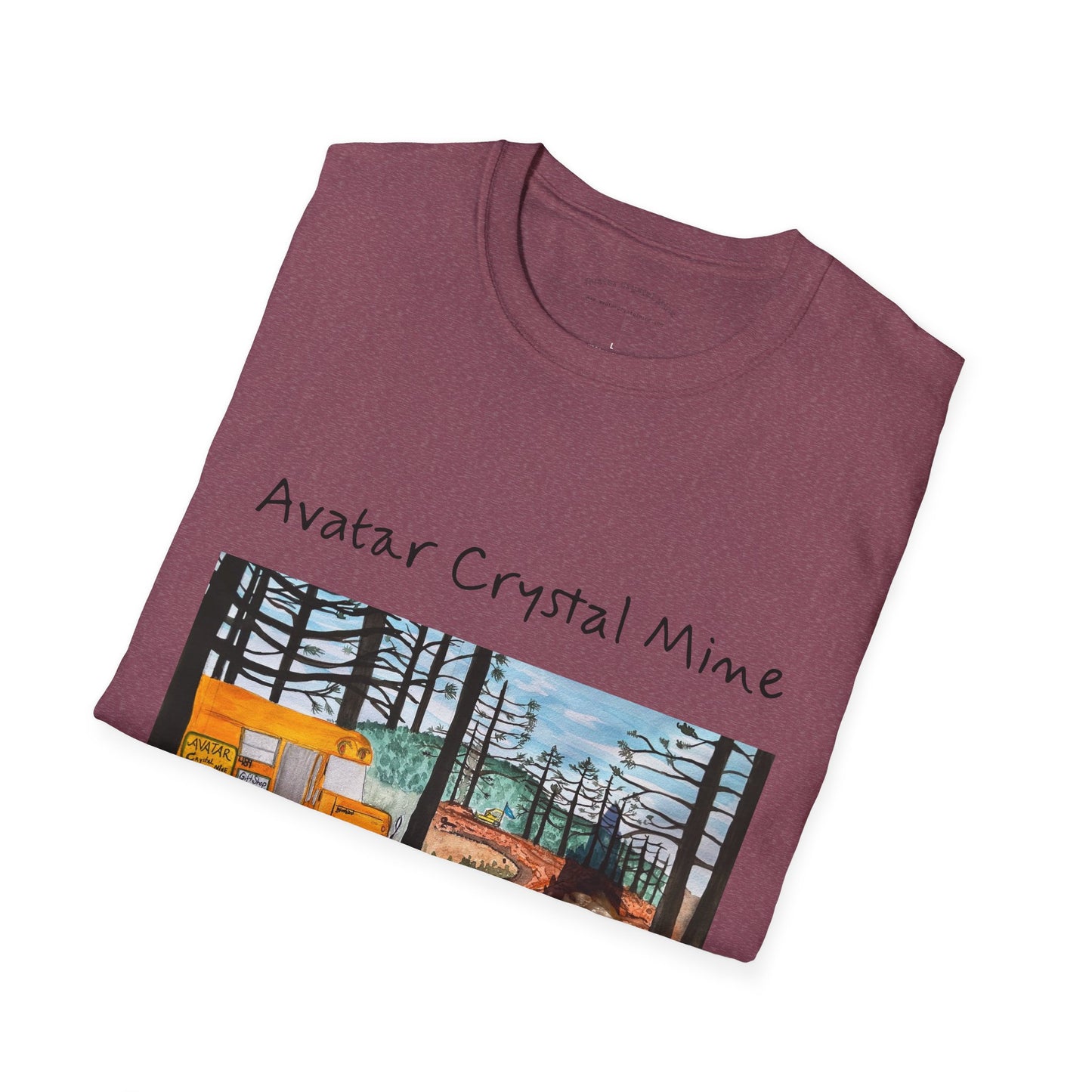 "Avatar Crystal Mine" Mother Nature-Inspired Graphic Tee, Cozy Casual Style for Nature Lovers, Perfect Gift for Earth Day, Hiking, Camping, and Everyday Wear