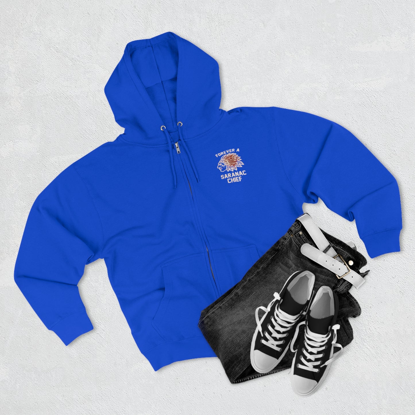 Forever a Saranac Chief Unisex Zip Hoodie