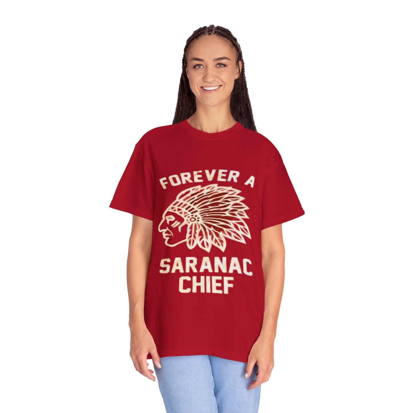 Forever a Saranac Chief Unisex Garment-Dyed T-shirt