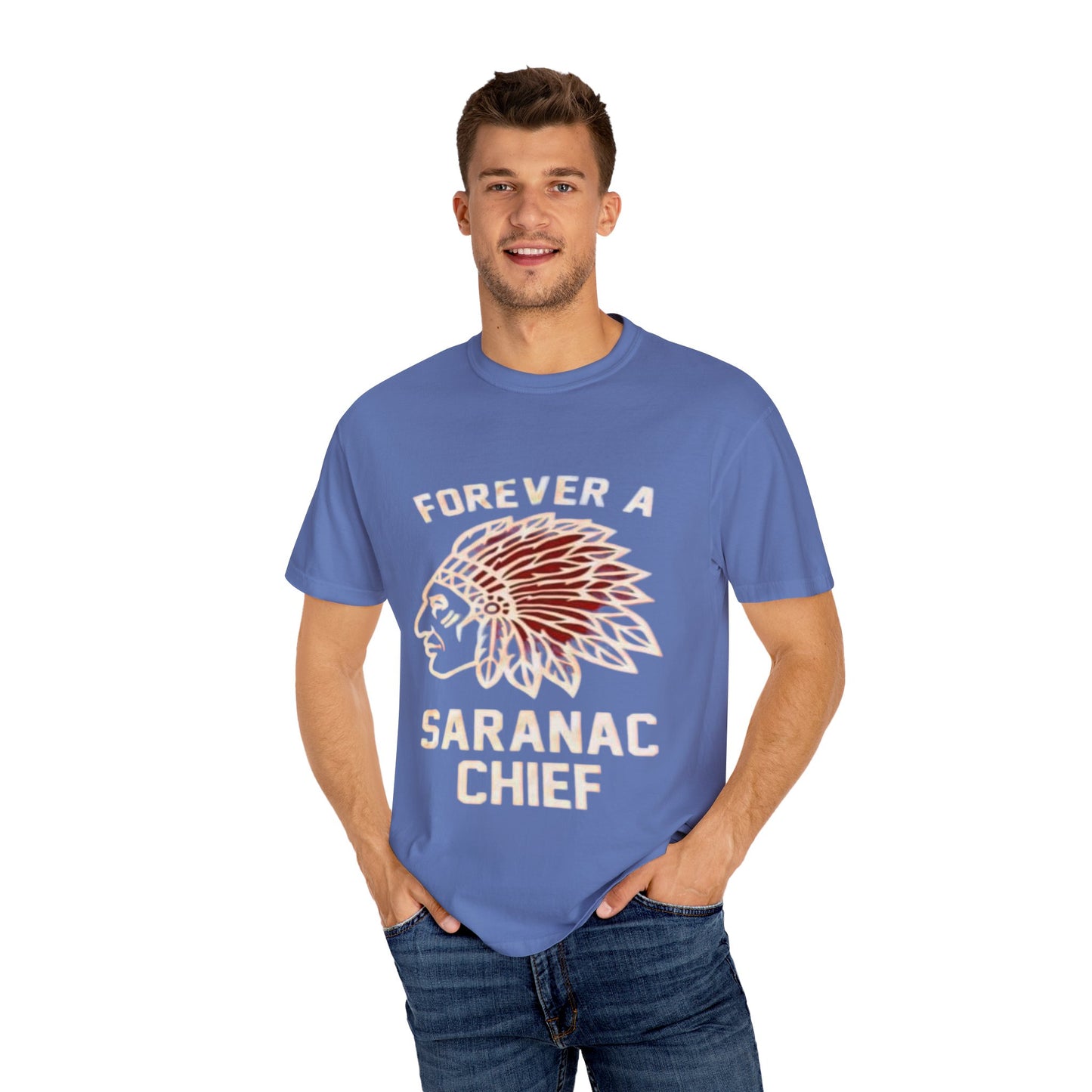 Forever a Saranac Chief Unisex Garment-Dyed T-shirt