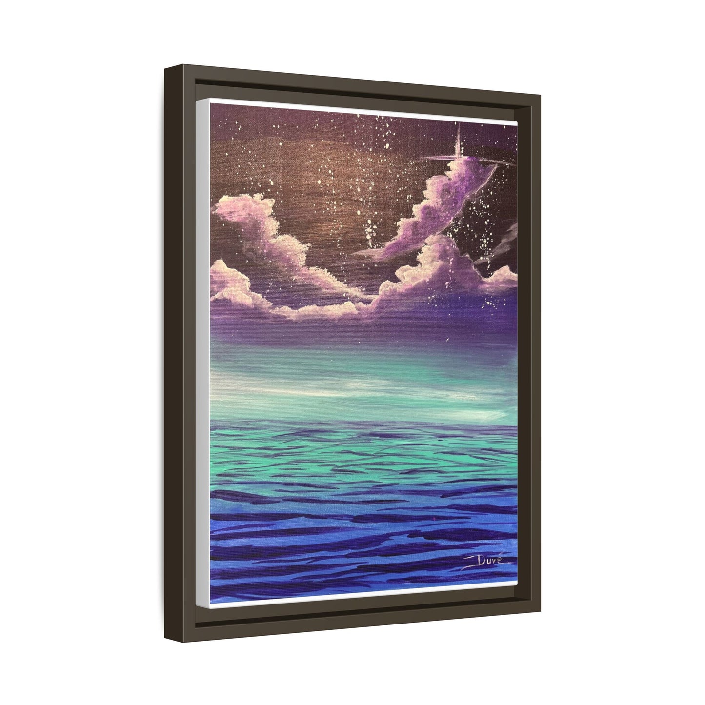 Night Sky Matte Canvas, Framed (Multi-color)