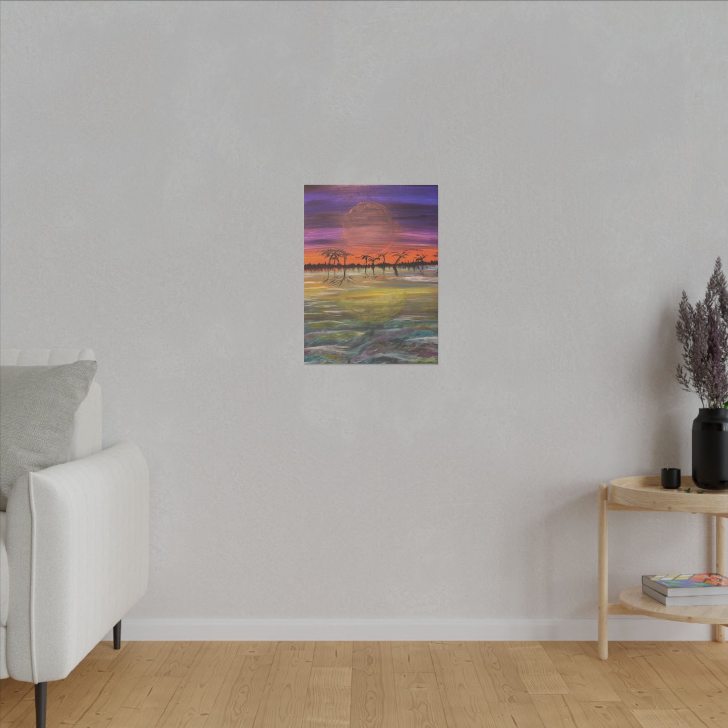 Sunset Matte Canvas, Stretched, 0.75" (Multi-Size)