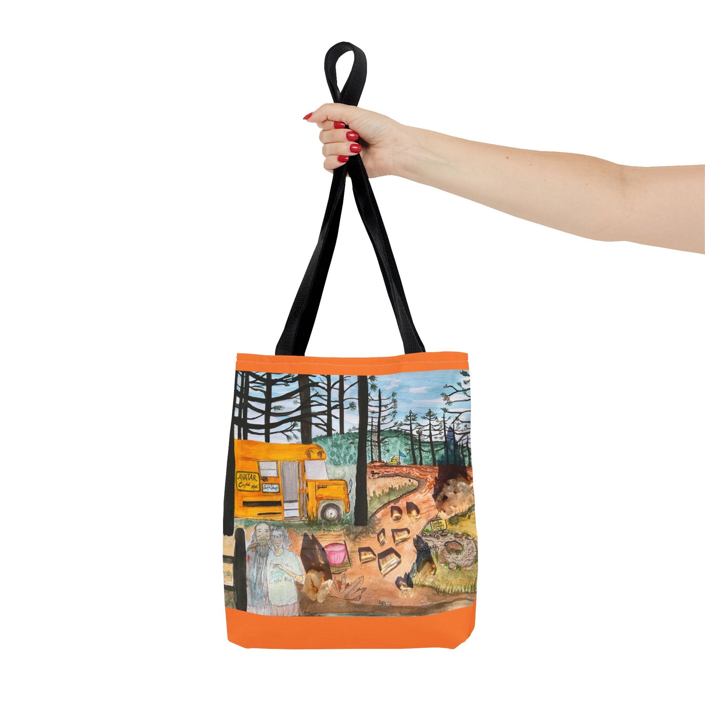 "Avatar Crystal Mine" Scenic Nature Tote Bag, Eco-Friendly Canvas Bag, Artsy Shopper’s Companion, Perfect Gift for Nature Lovers, Boho Style