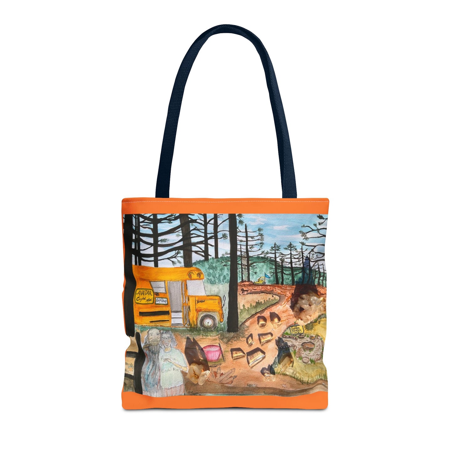"Avatar Crystal Mine" Scenic Nature Tote Bag, Eco-Friendly Canvas Bag, Artsy Shopper’s Companion, Perfect Gift for Nature Lovers, Boho Style
