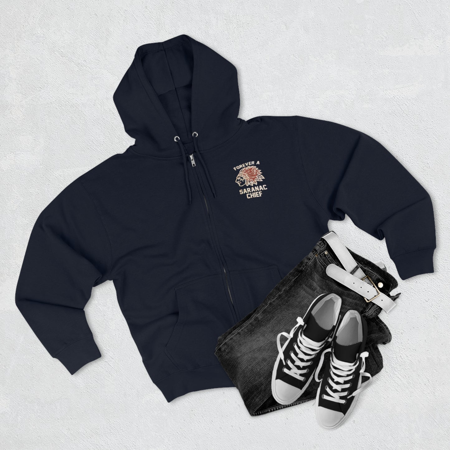 Forever a Saranac Chief Unisex Zip Hoodie