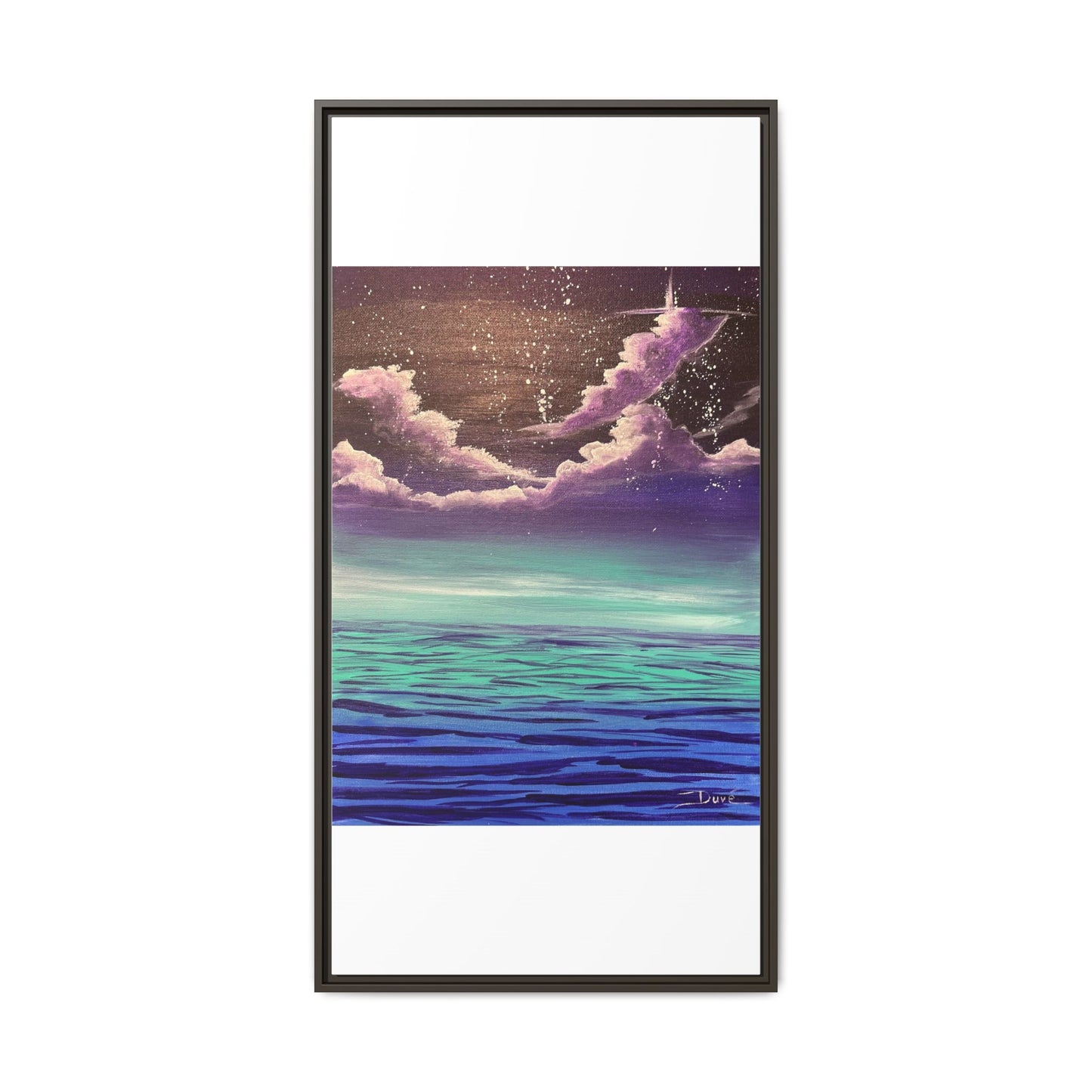 Night Sky Matte Canvas, Framed (Multi-color)