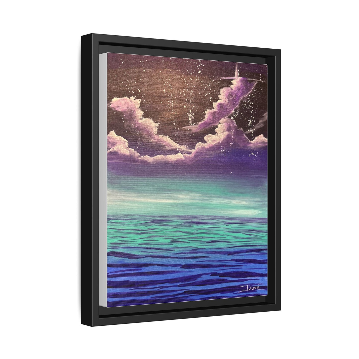 Night Sky Matte Canvas, Framed (Multi-color)