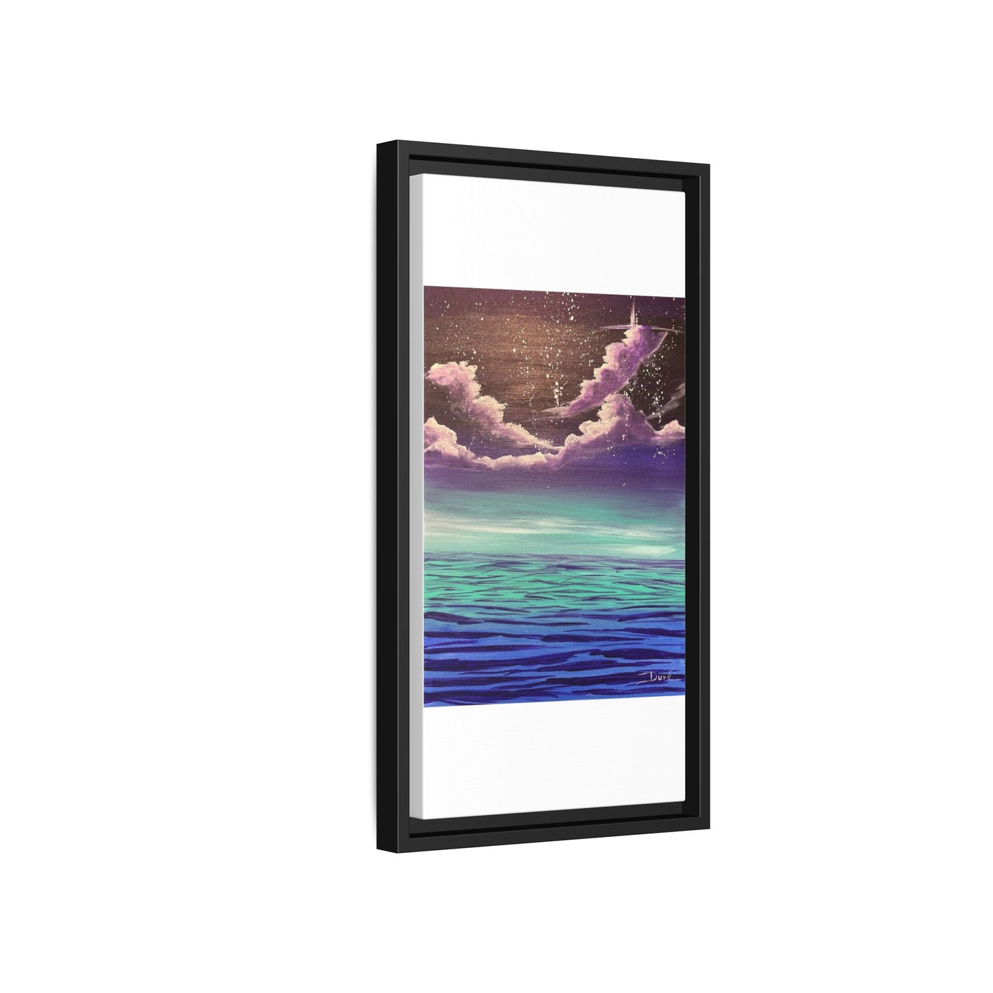 Night Sky Matte Canvas, Framed (Multi-color)