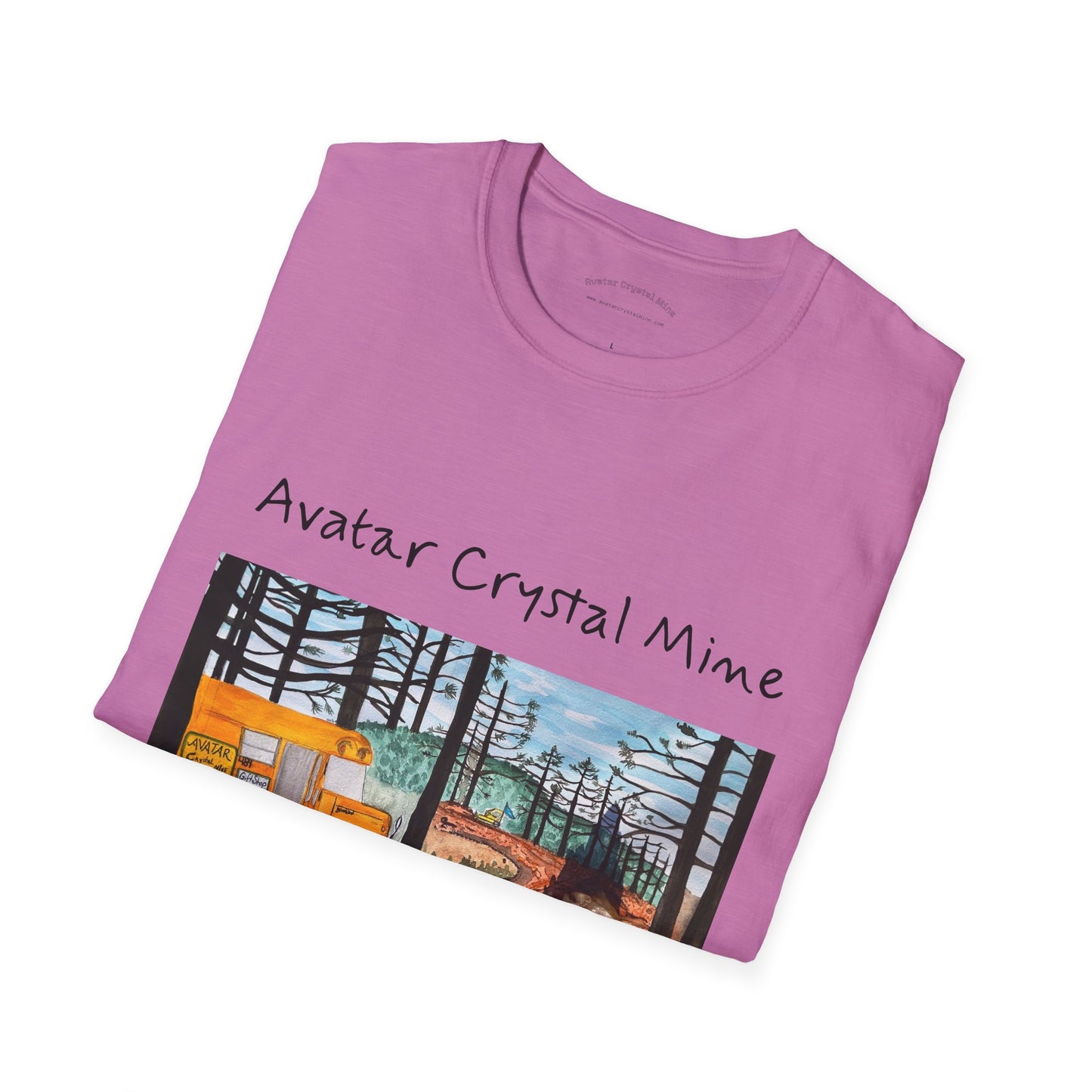 "Avatar Crystal Mine" Mother Nature-Inspired Graphic Tee, Cozy Casual Style for Nature Lovers, Perfect Gift for Earth Day, Hiking, Camping, and Everyday Wear