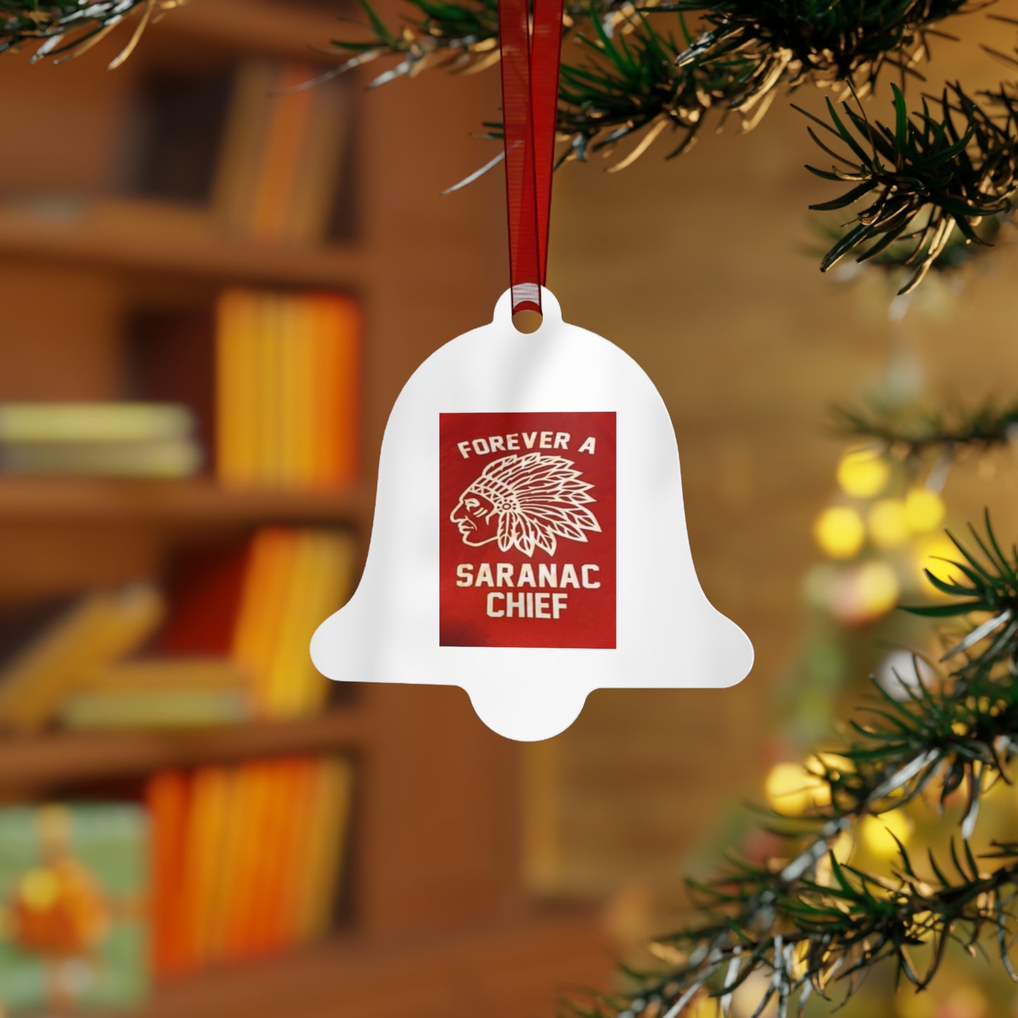 Forever a Saranac Chief Metal Ornaments
