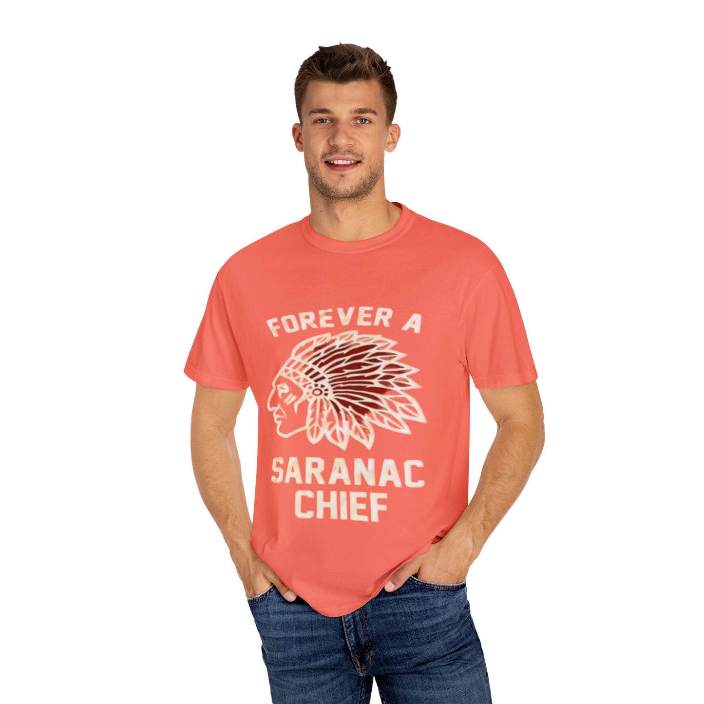 Forever a Saranac Chief Unisex Garment-Dyed T-shirt