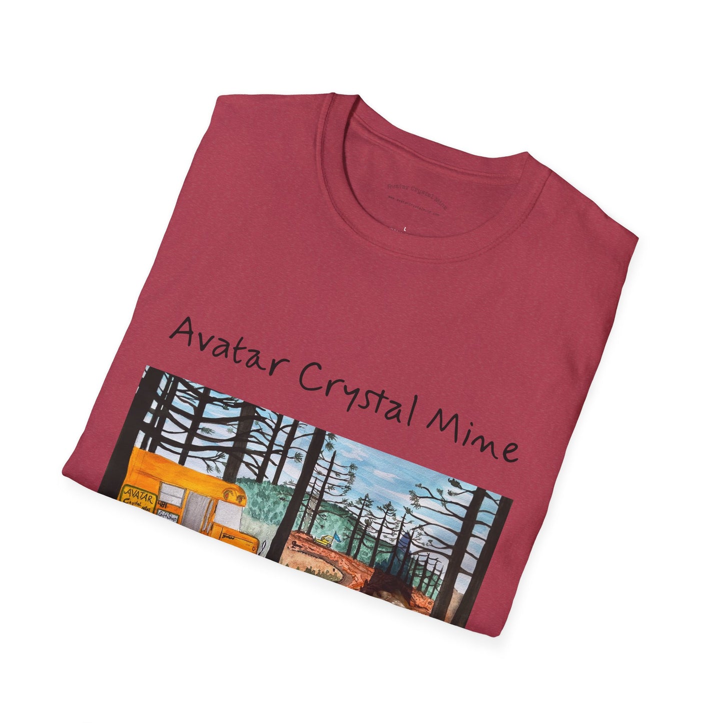 "Avatar Crystal Mine" Mother Nature-Inspired Graphic Tee, Cozy Casual Style for Nature Lovers, Perfect Gift for Earth Day, Hiking, Camping, and Everyday Wear