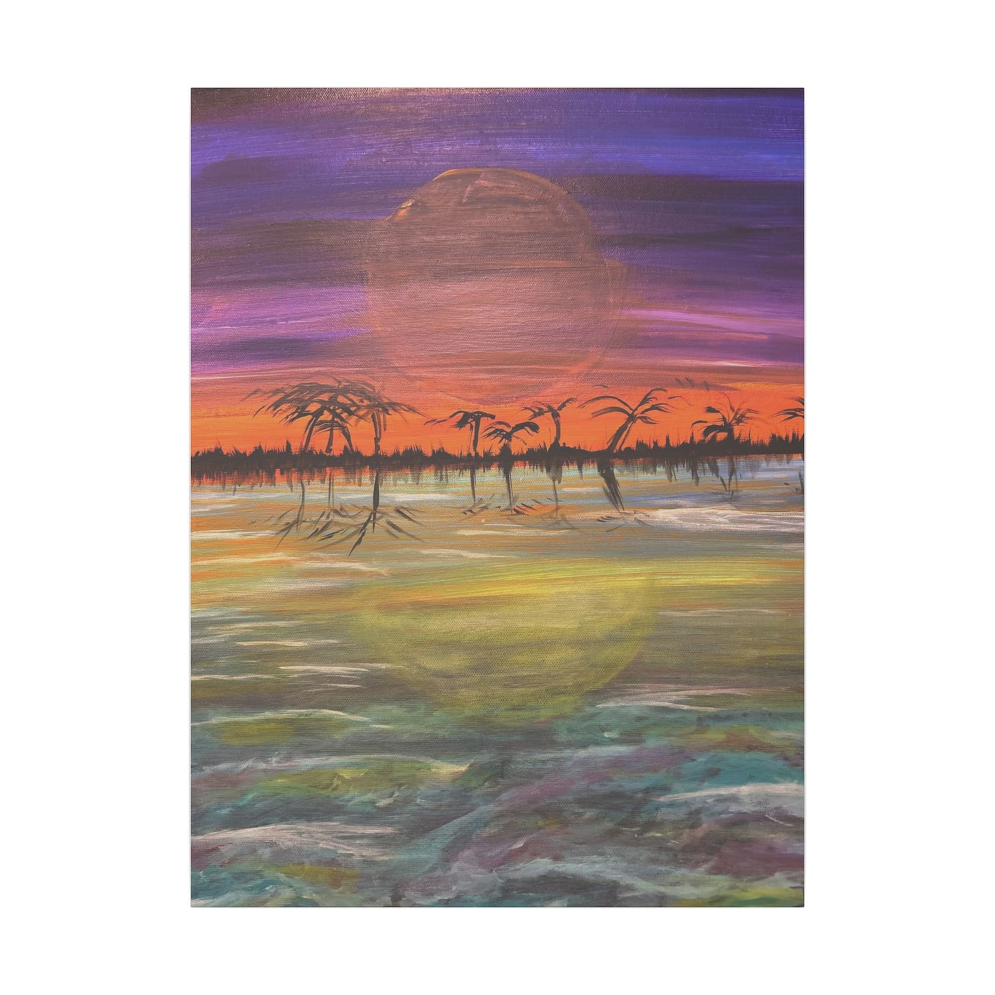 Sunset Matte Canvas, Stretched, 0.75" (Multi-Size)