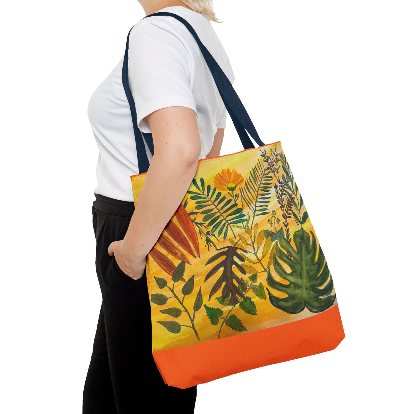 "Tropical Botanicals & Herbs" Tote Bag (AOP)