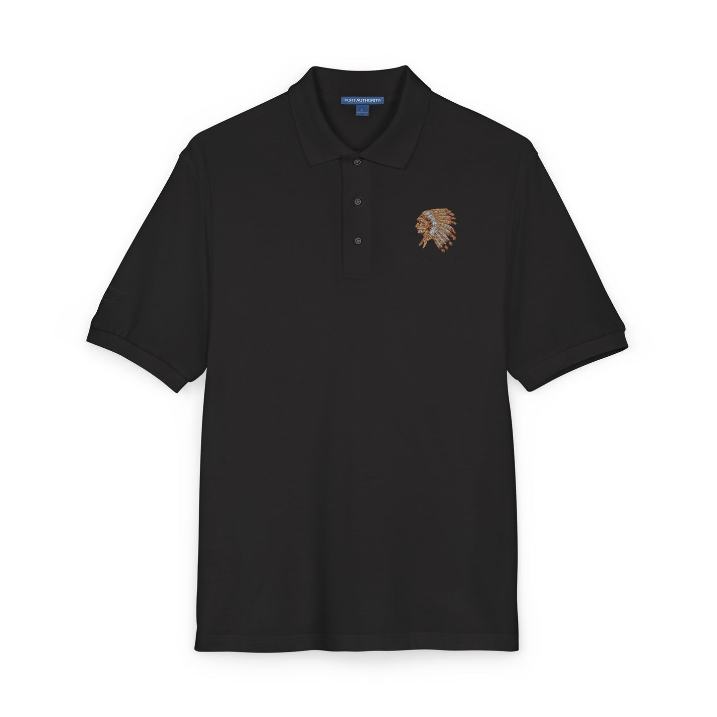 Forever a Saranac Chief - Stylish Unisex Embroidered Polo Shirt - Perfect for Casual Outings, Gift for Friends, Summer Events, Father's Day & Workwear