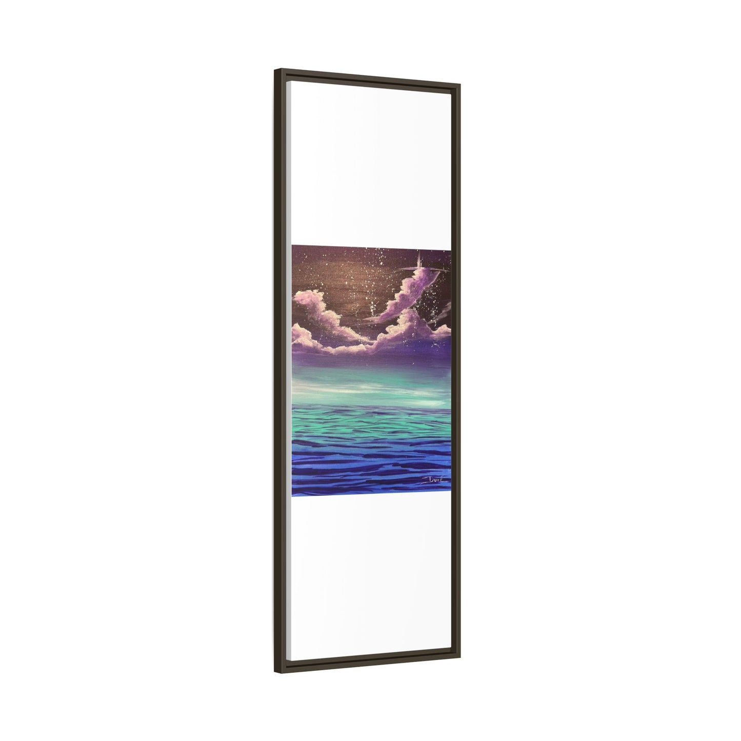 Night Sky Matte Canvas, Framed (Multi-color)