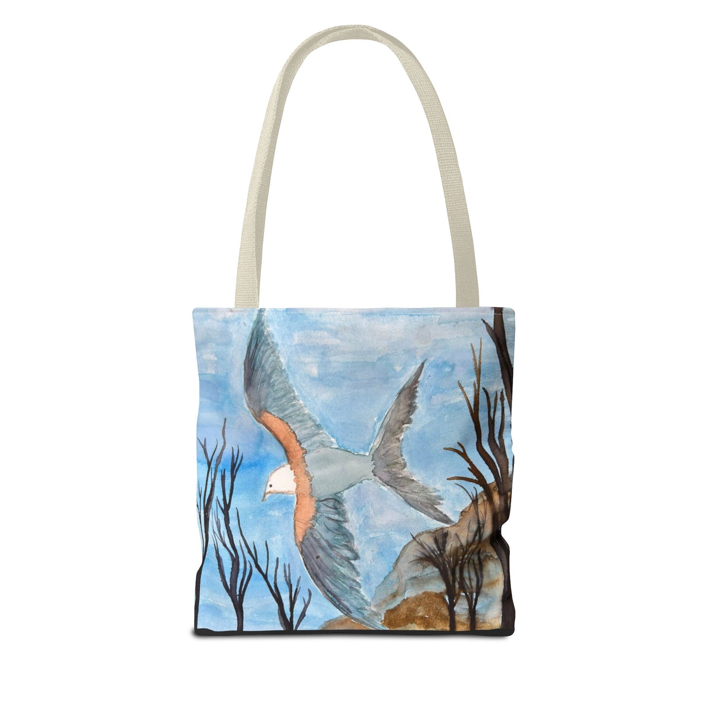 Elegant Bird Design Tote Bag, Nature Lover's Gift, Eco-Friendly Shopping Bag, Unique Art Tote, Everyday Carryall Bag