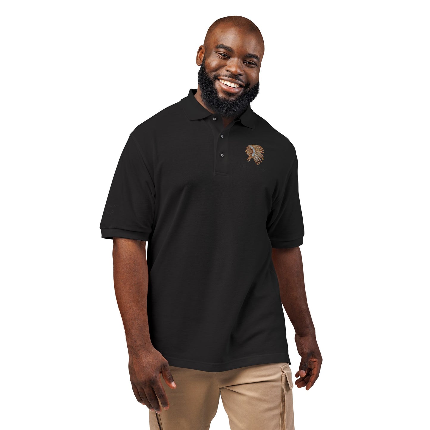 Forever a Saranac Chief - Stylish Unisex Embroidered Polo Shirt - Perfect for Casual Outings, Gift for Friends, Summer Events, Father's Day & Workwear