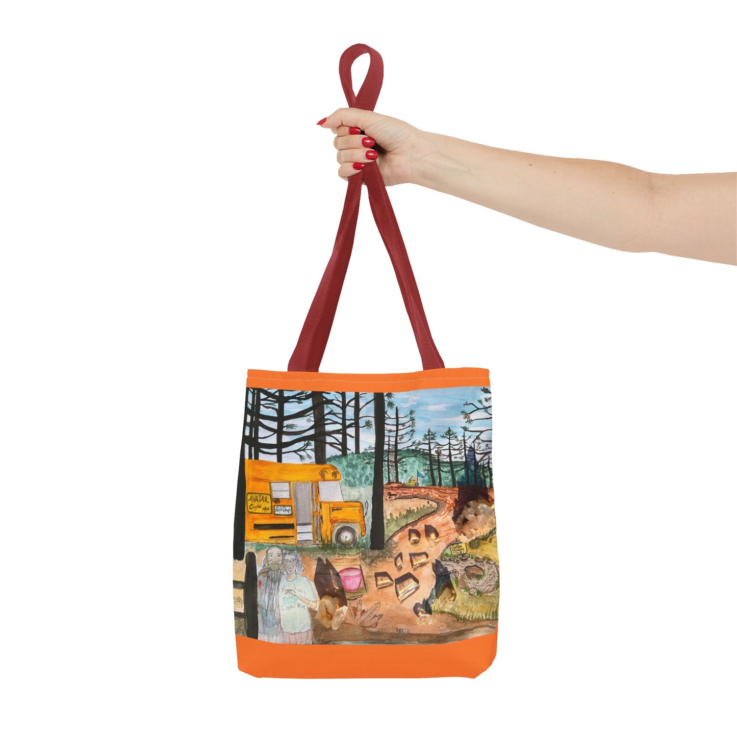 "Avatar Crystal Mine" Scenic Nature Tote Bag, Eco-Friendly Canvas Bag, Artsy Shopper’s Companion, Perfect Gift for Nature Lovers, Boho Style