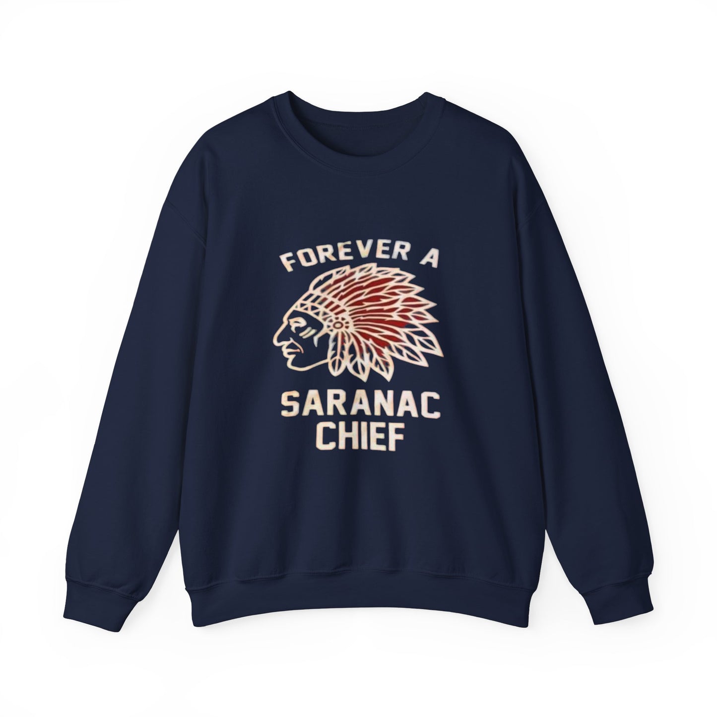 Forever a Saranac Chief Unisex Heavy Blend™ Crewneck Sweatshirt