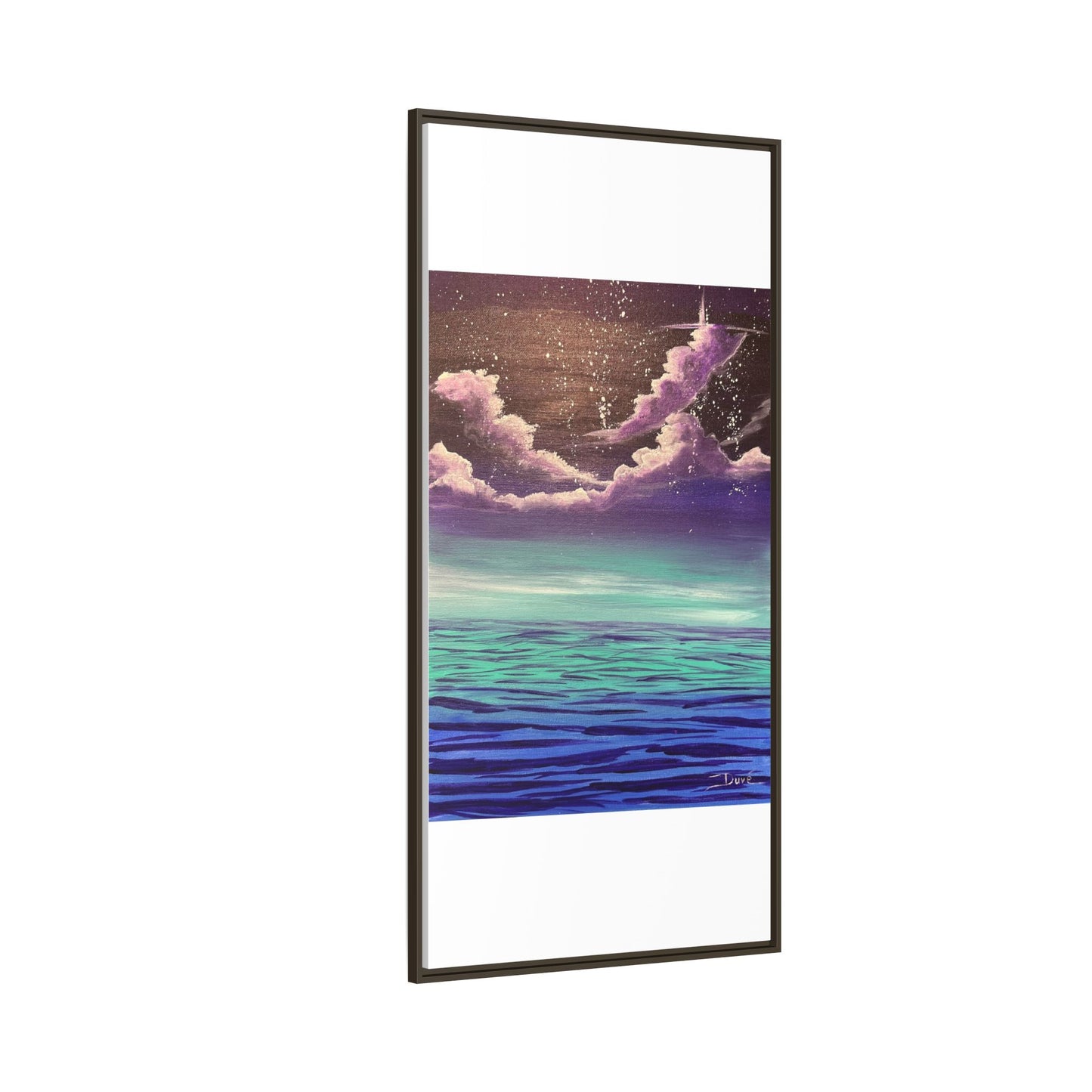 Night Sky Matte Canvas, Framed (Multi-color)