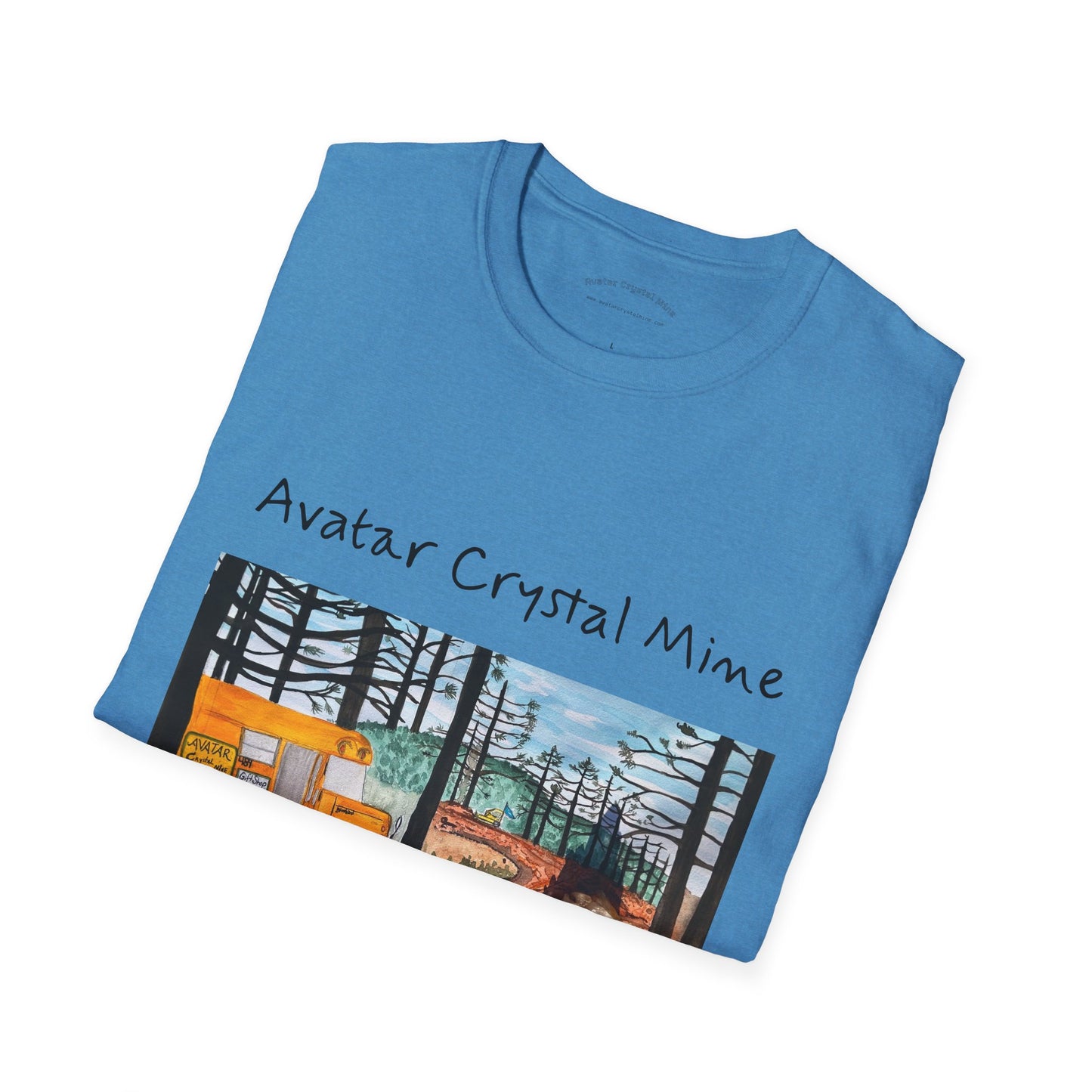 "Avatar Crystal Mine" Mother Nature-Inspired Graphic Tee, Cozy Casual Style for Nature Lovers, Perfect Gift for Earth Day, Hiking, Camping, and Everyday Wear