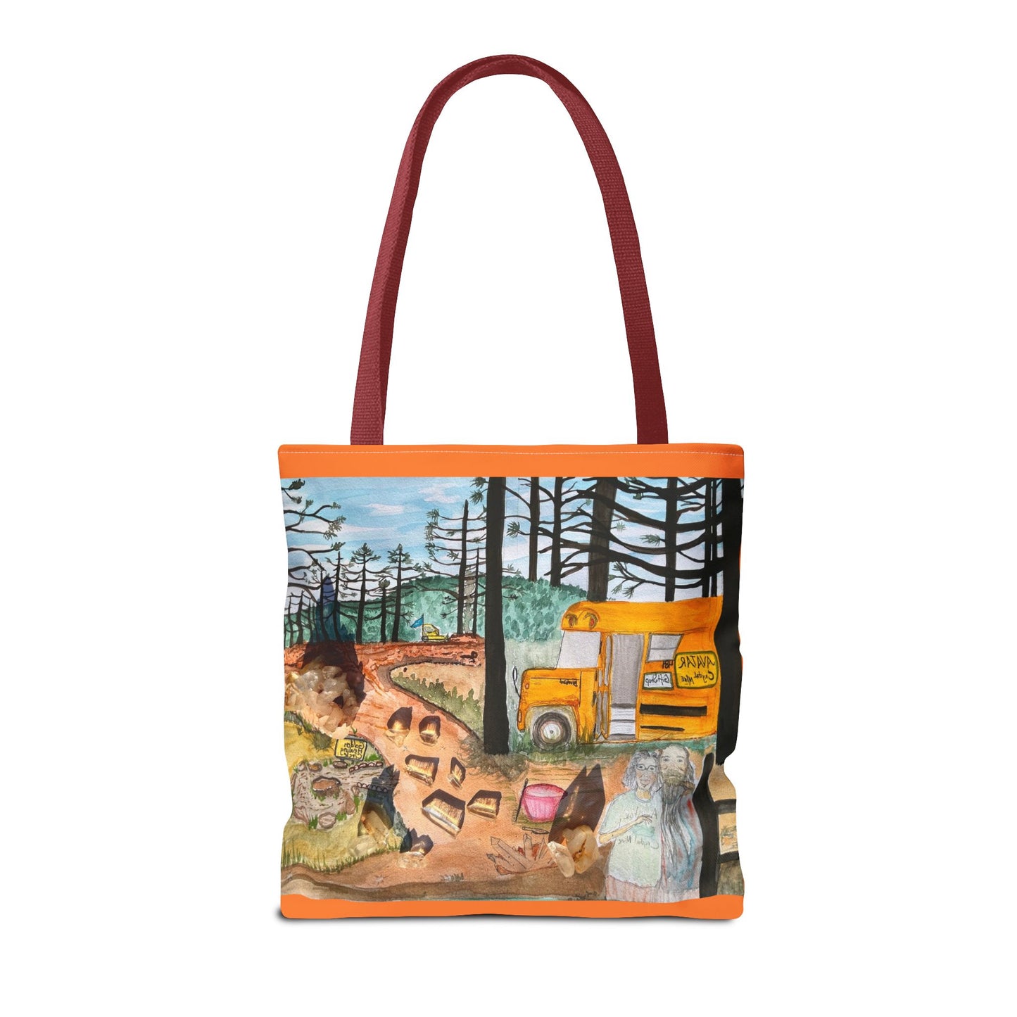 "Avatar Crystal Mine" Scenic Nature Tote Bag, Eco-Friendly Canvas Bag, Artsy Shopper’s Companion, Perfect Gift for Nature Lovers, Boho Style