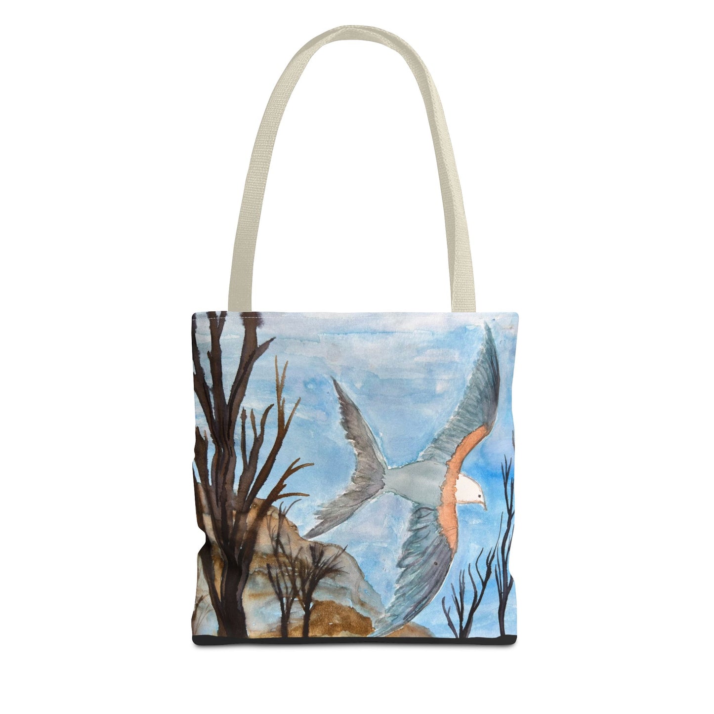Elegant Bird Design Tote Bag, Nature Lover's Gift, Eco-Friendly Shopping Bag, Unique Art Tote, Everyday Carryall Bag