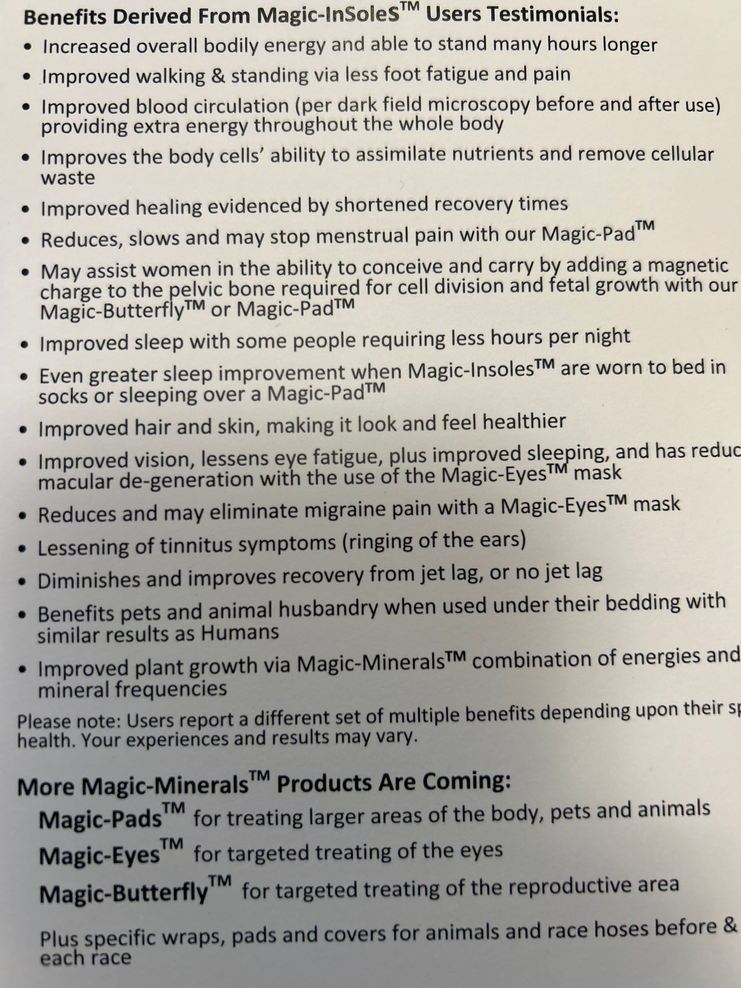 MAGIC INSOLES - Earthing