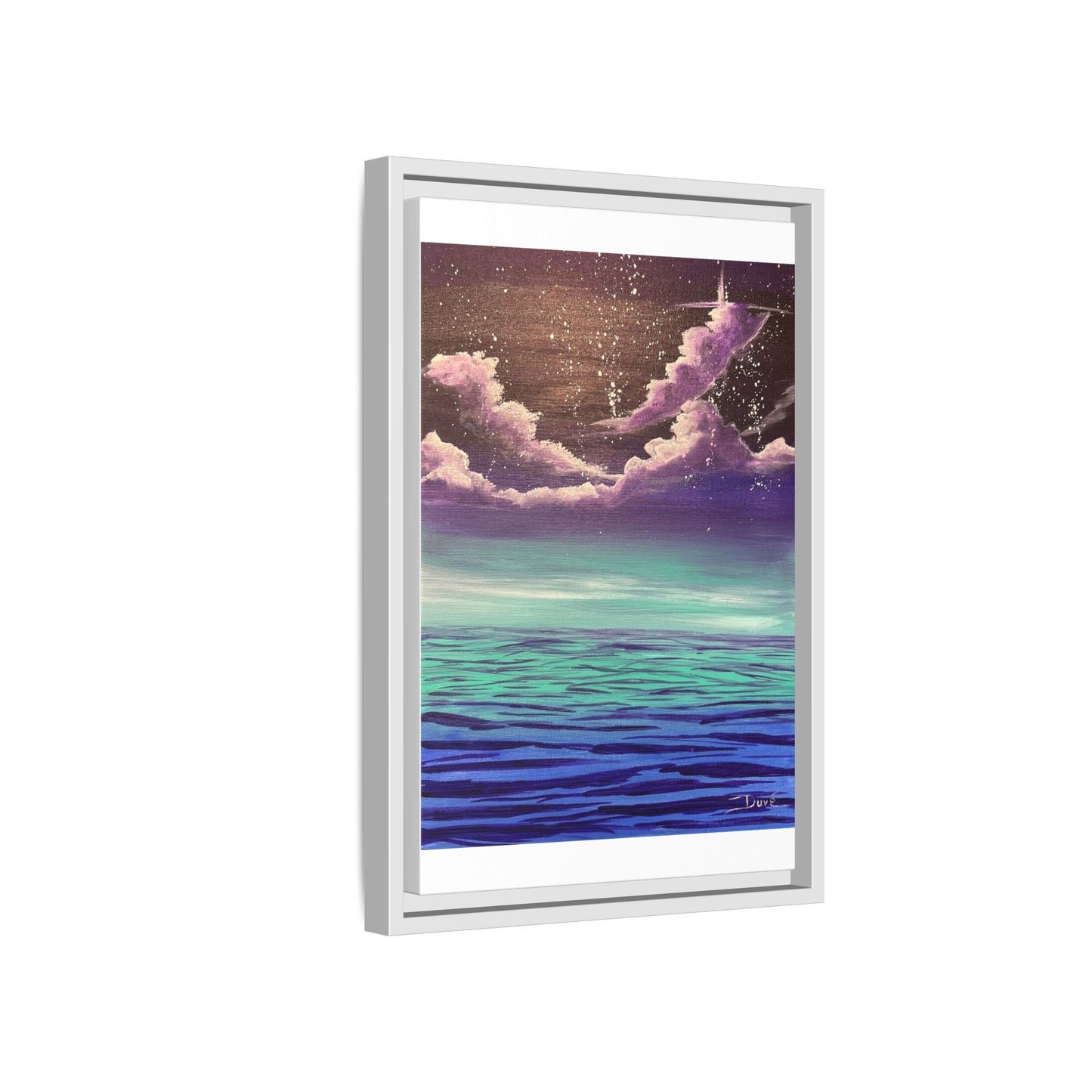 Night Sky Matte Canvas, Framed (Multi-color)