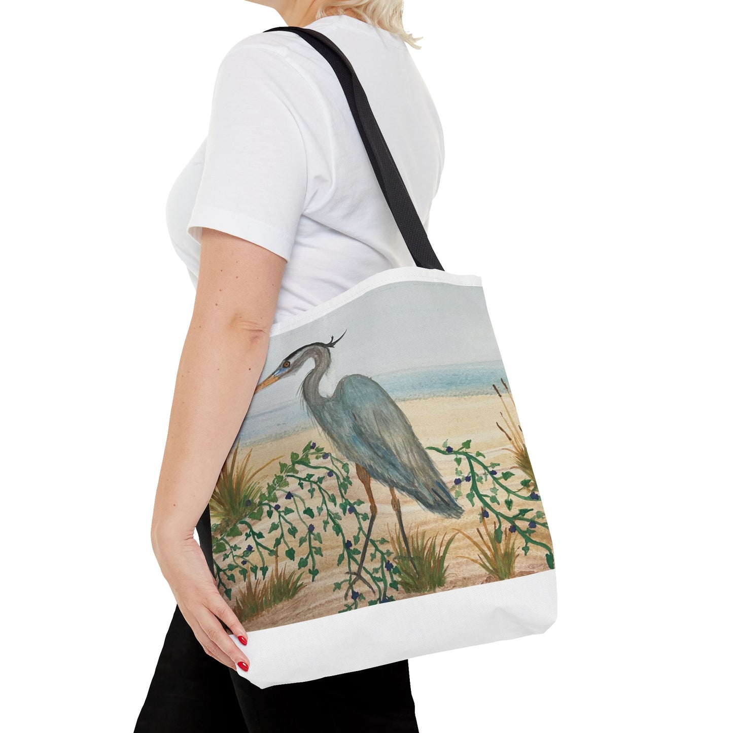 Blue Heron Juvenile Tote Bag (AOP)