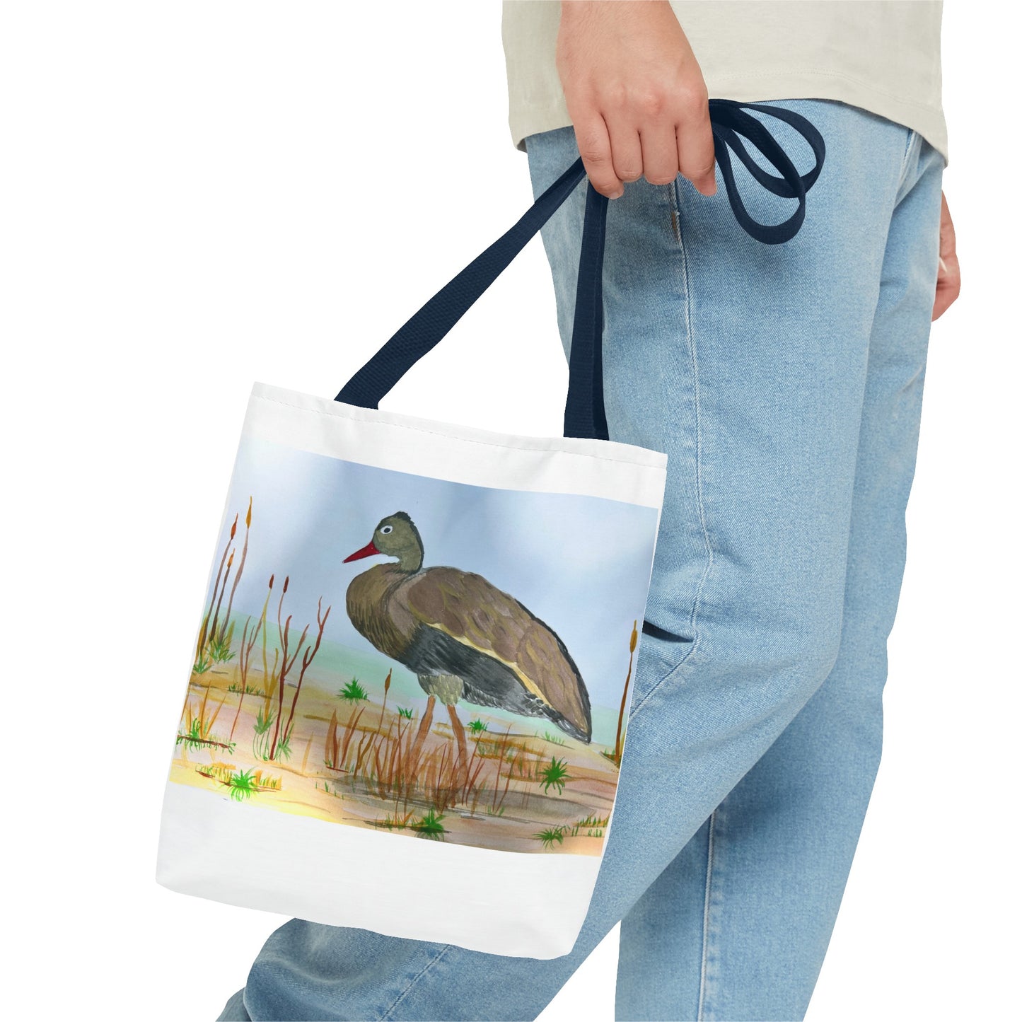 Black Bellied Whistling Duck Tote Bag (AOP)