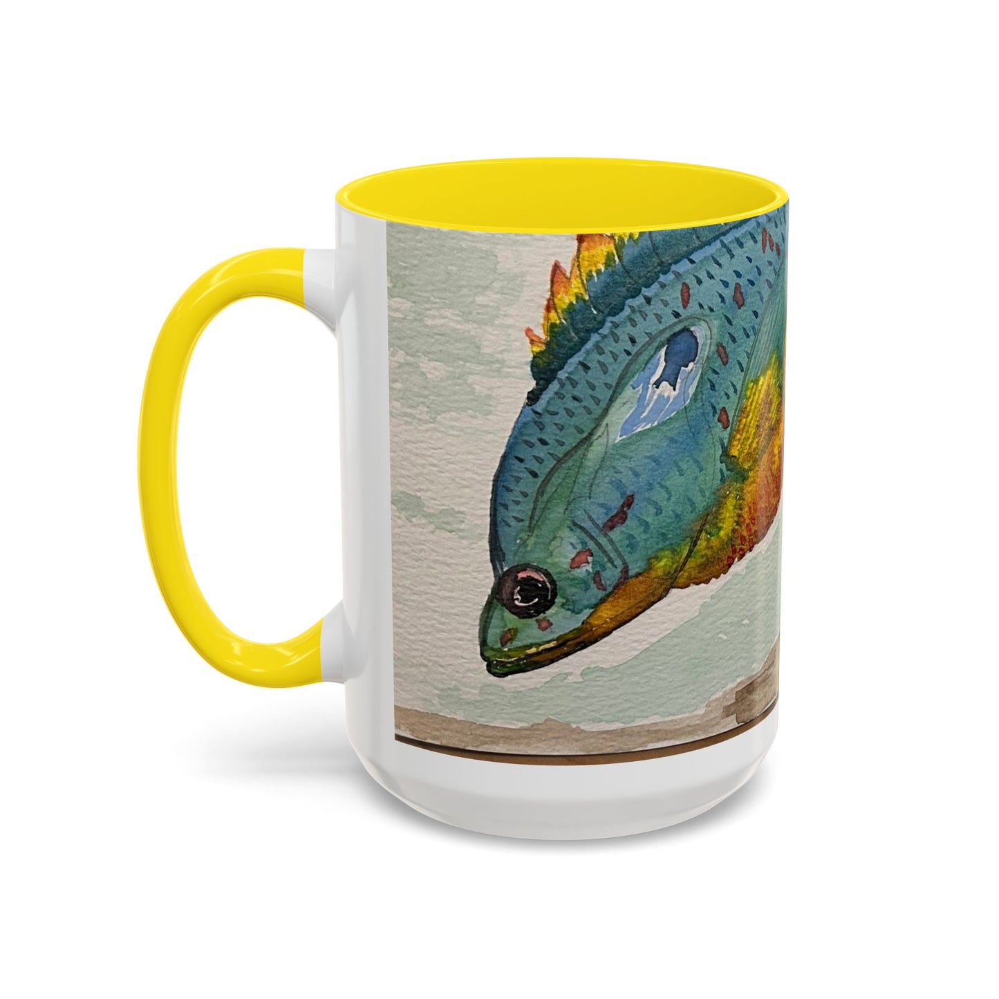 Texas Sunfish Accent Coffee Mug — Fishing Lake Lover Gift