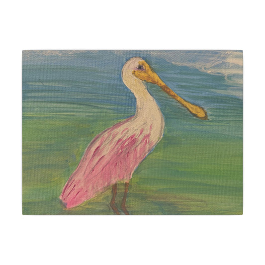 Roseate  Spoonbill Matte Canvas, Stretched, 0.75" (Multi-Size)