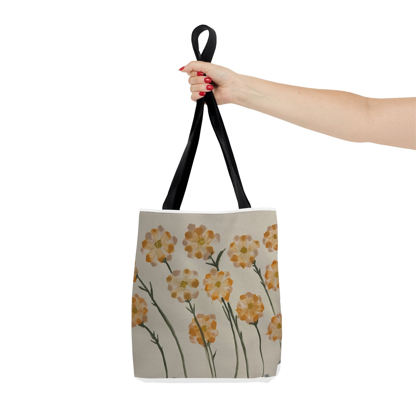 Yellow Orange Flowers Tote Bag (AOP)