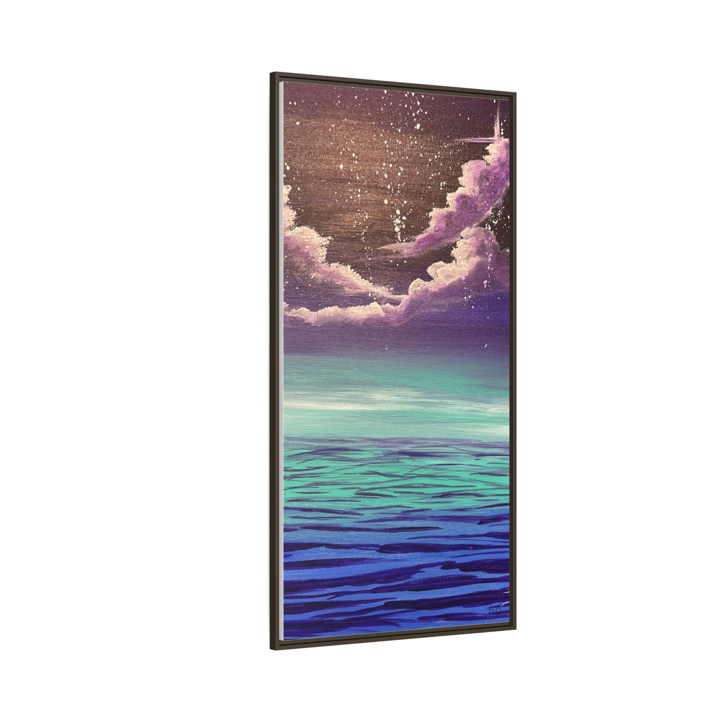 Night Sky Matte Canvas, Framed (Multi-color)