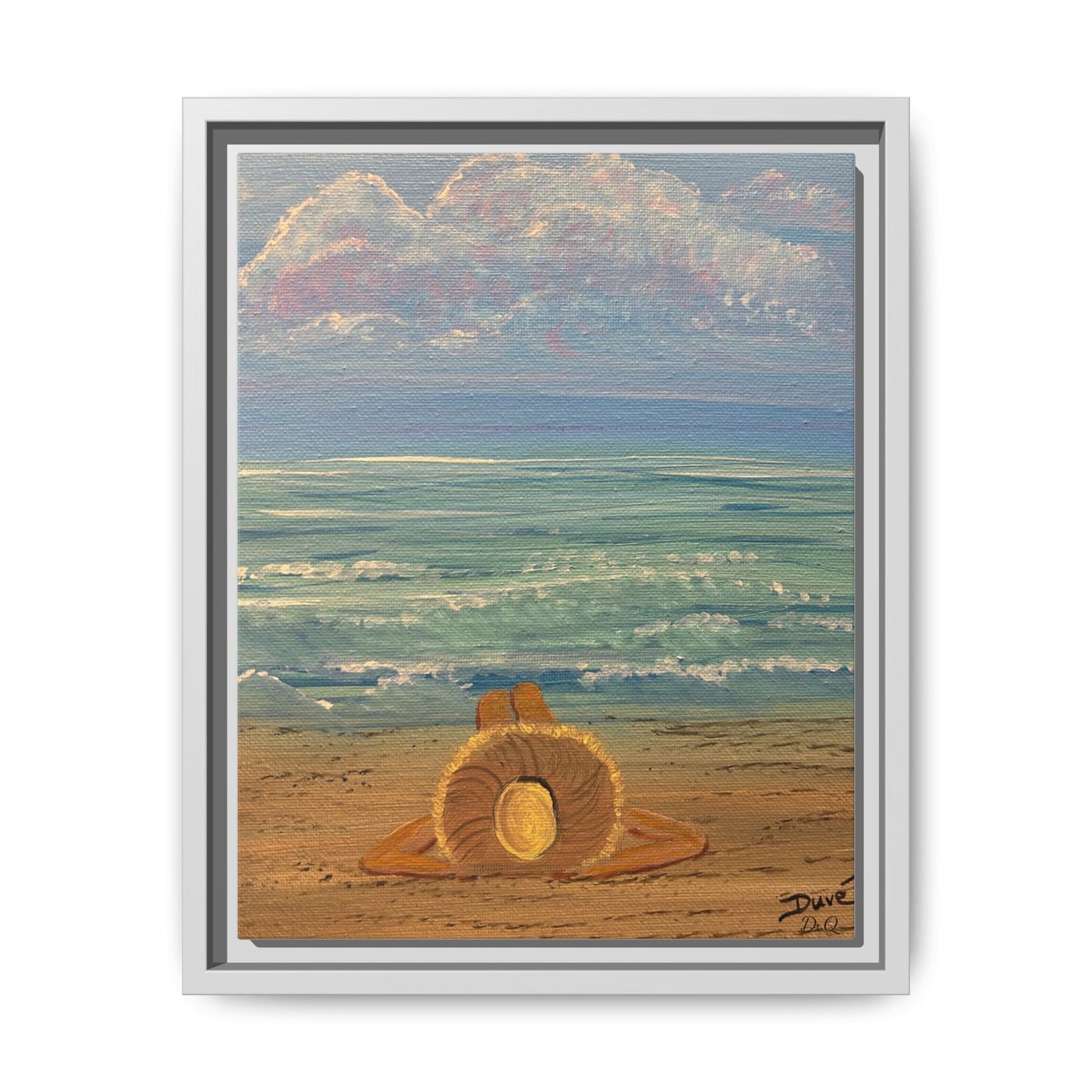 Canvas Print - 'Golden Rays' Beach Print
