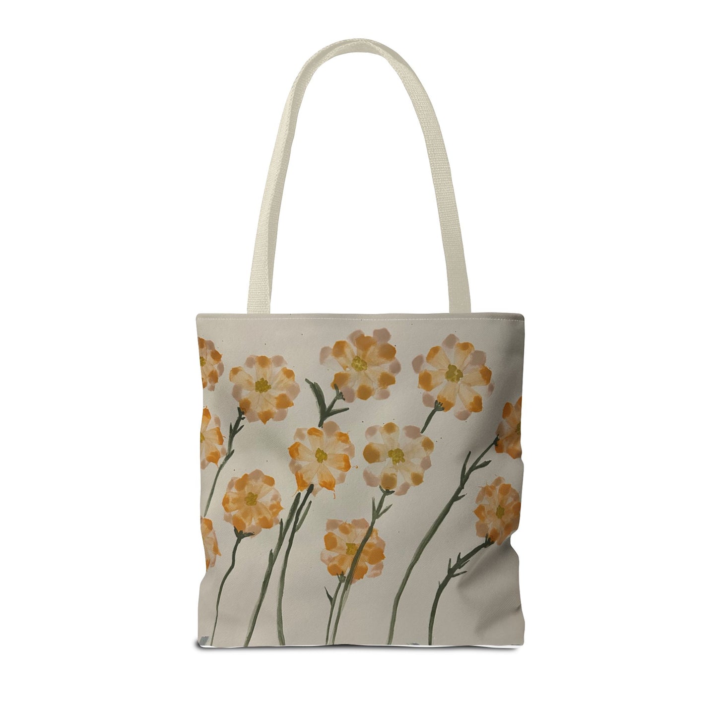 Yellow Orange Flowers Tote Bag (AOP)