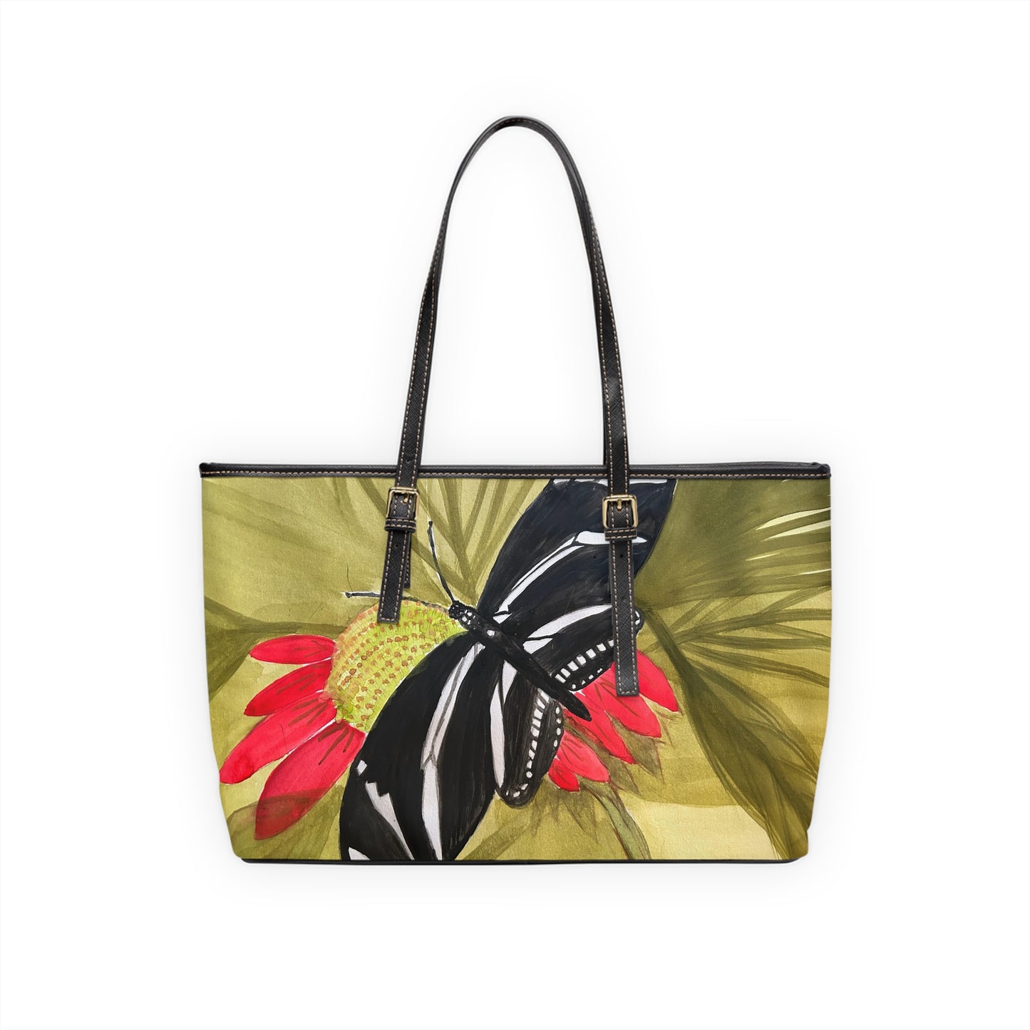 Butterfly PU Leather Shoulder Bag
