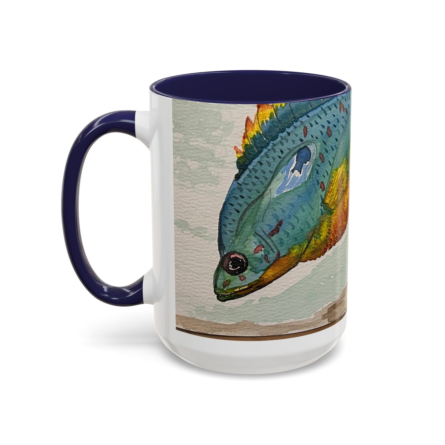 Texas Sunfish Accent Coffee Mug — Fishing Lake Lover Gift