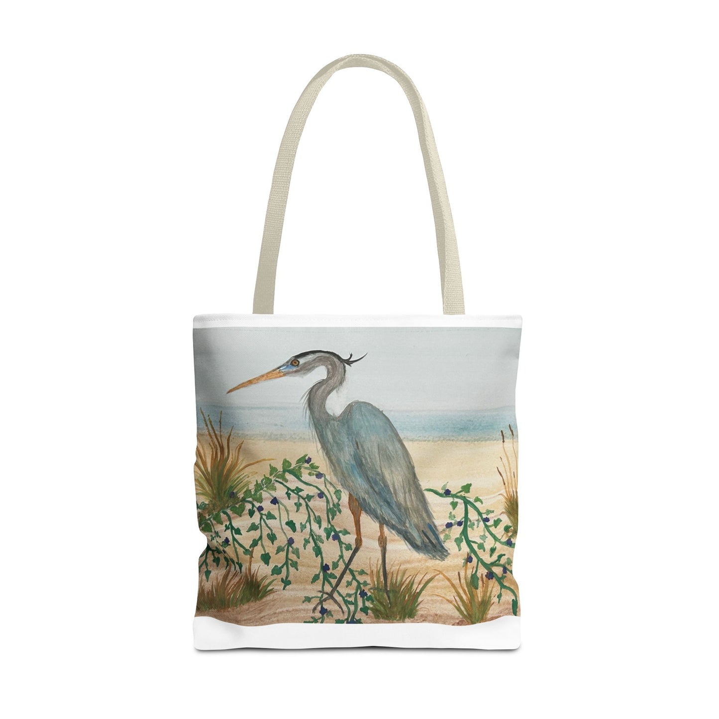 Blue Heron Juvenile Tote Bag (AOP)