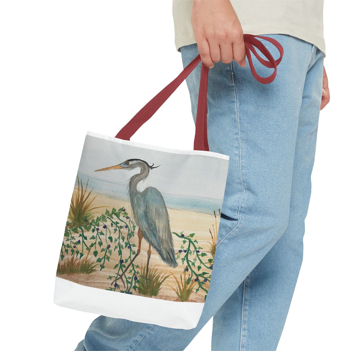 Blue Heron Juvenile Tote Bag (AOP)