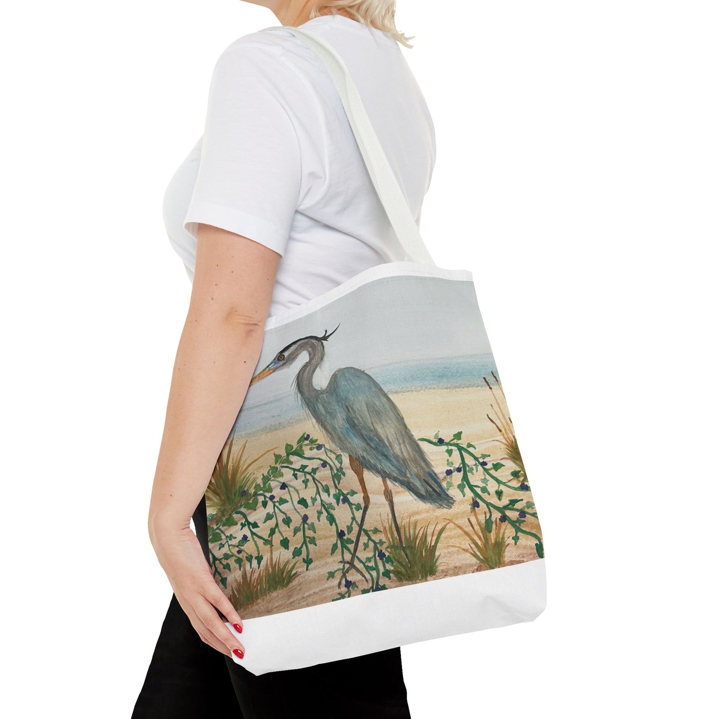 Blue Heron Juvenile Tote Bag (AOP)