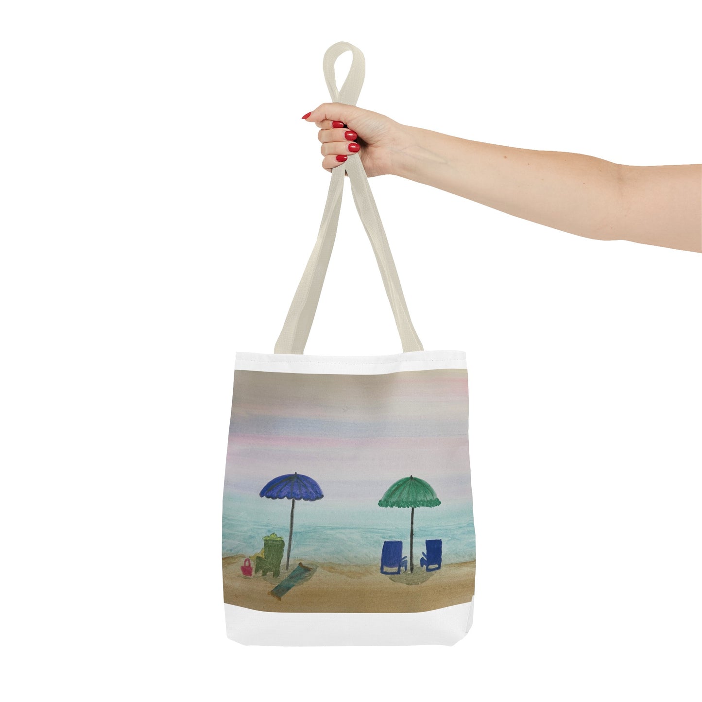 Beach Umbrellas Tote Bag (AOP)