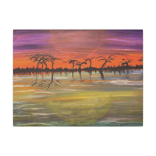 Sunset Matte Canvas, Stretched, 0.75" (Multi-Size)