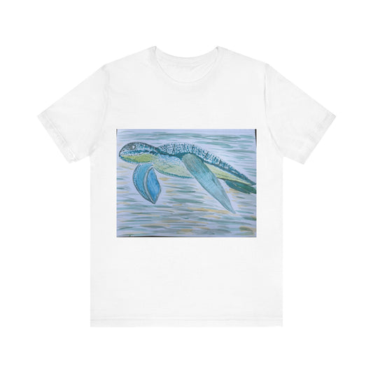 Sea Turtle Watercolor Unisex Jersey Short Sleeve Tee