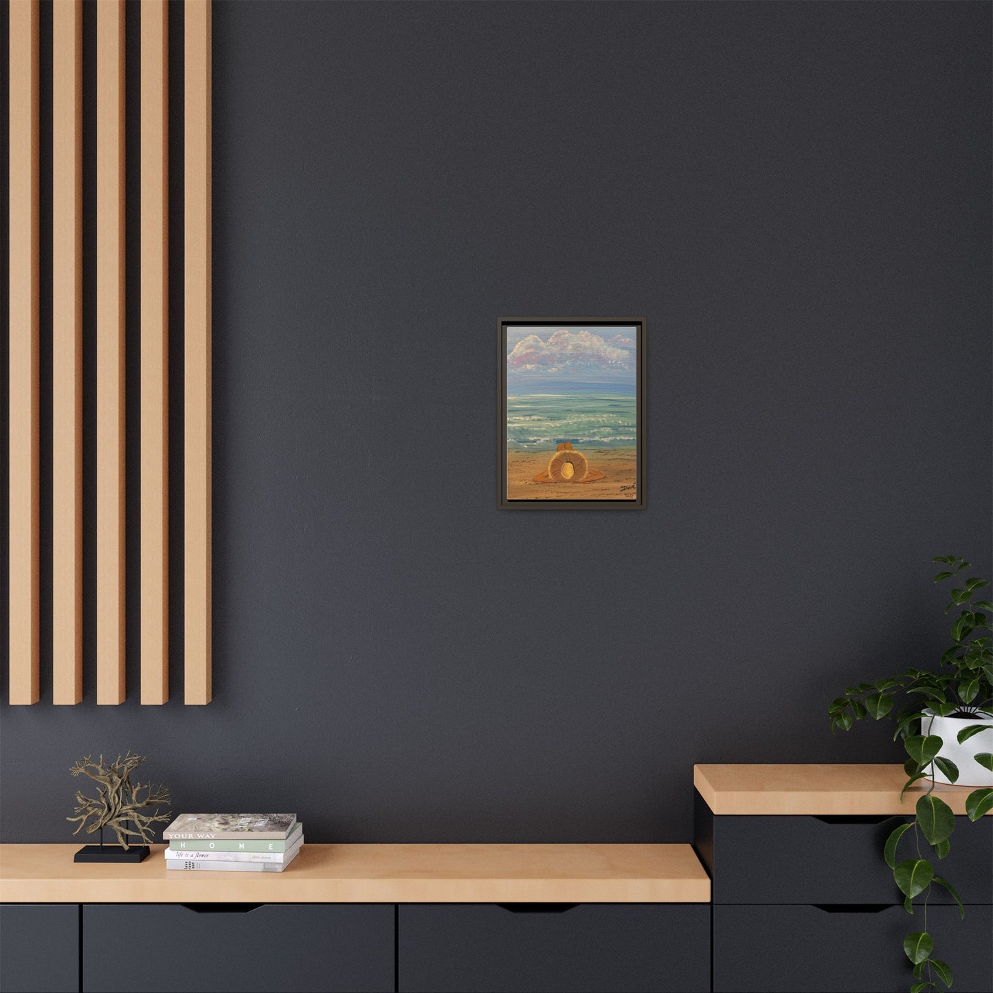 Canvas Print - 'Golden Rays' Beach Print