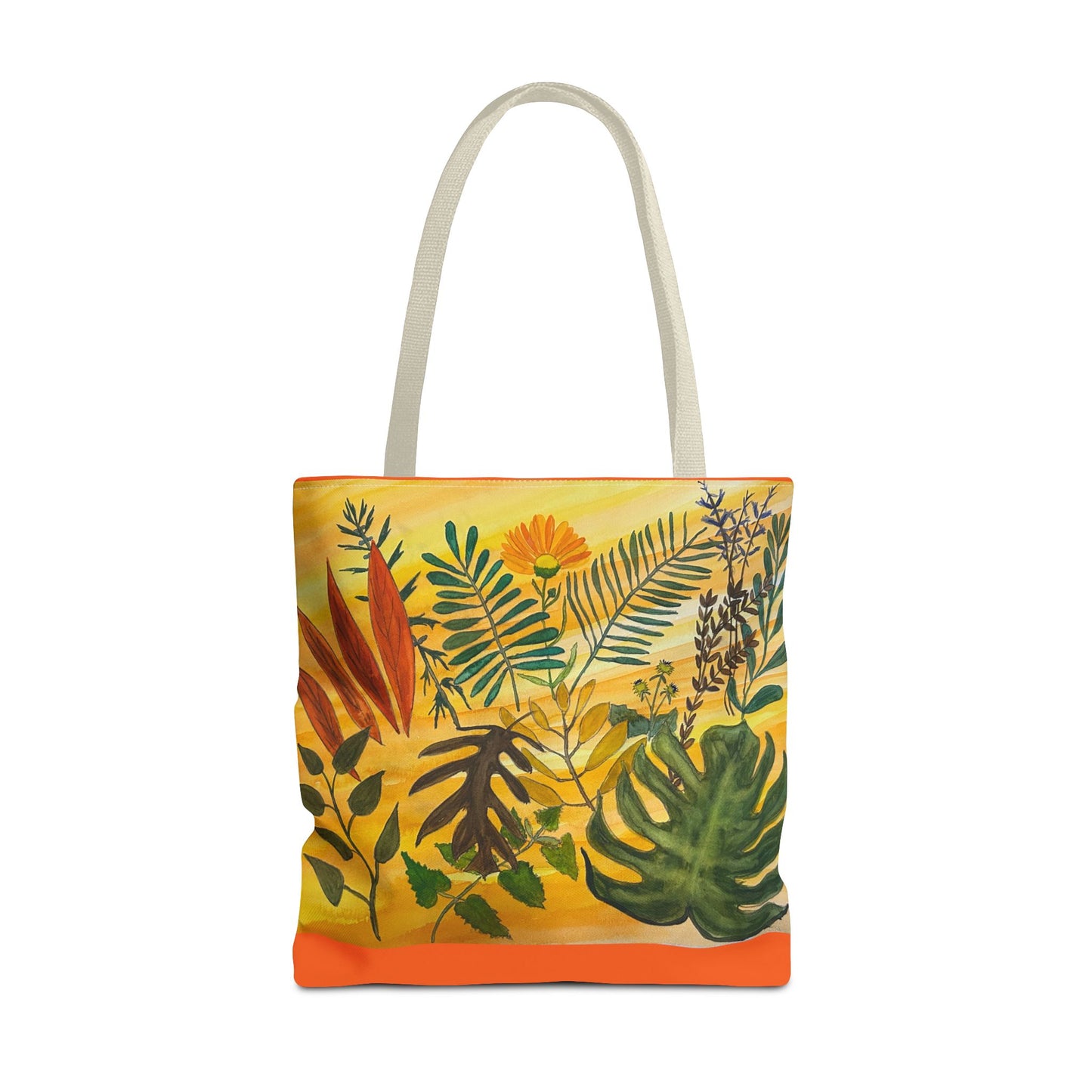 "Tropical Botanicals & Herbs" Tote Bag (AOP)