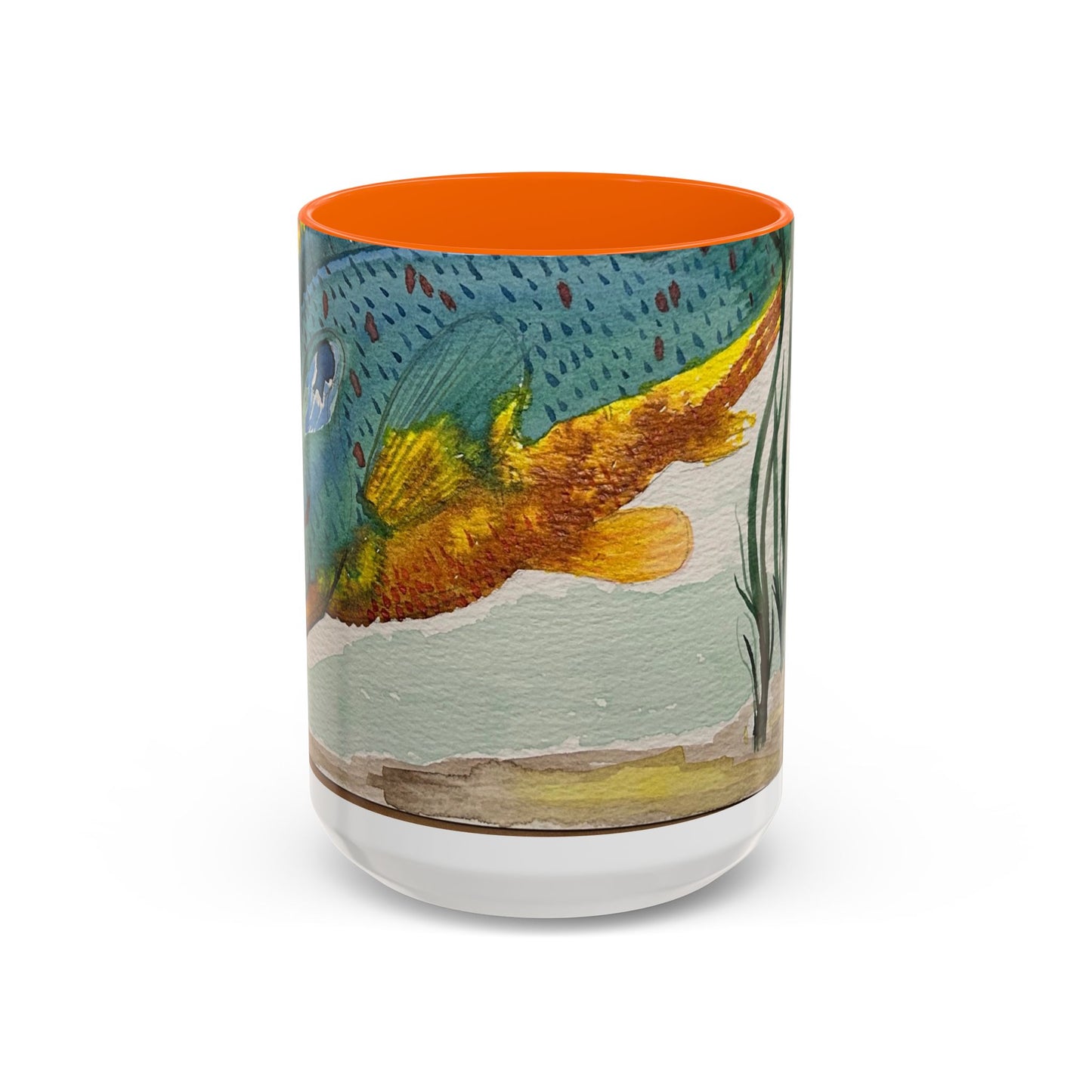 Texas Sunfish Accent Coffee Mug — Fishing Lake Lover Gift